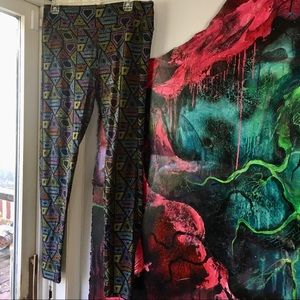 Lularoe Nightmare Before Christmas TC Leggings